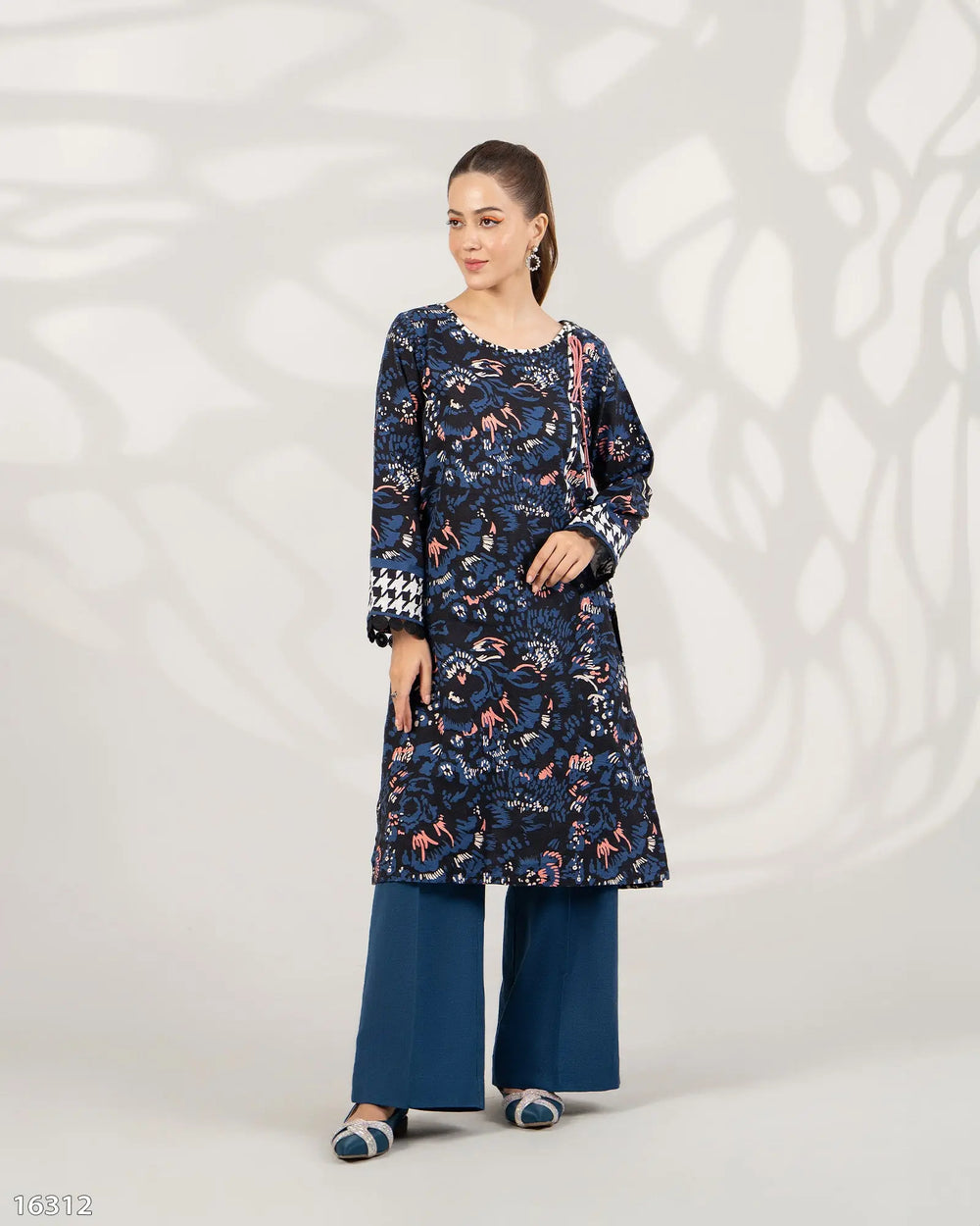 2 Piece Khaddar Suit Stitched | 16312-IG-KD Sha Posh Textile