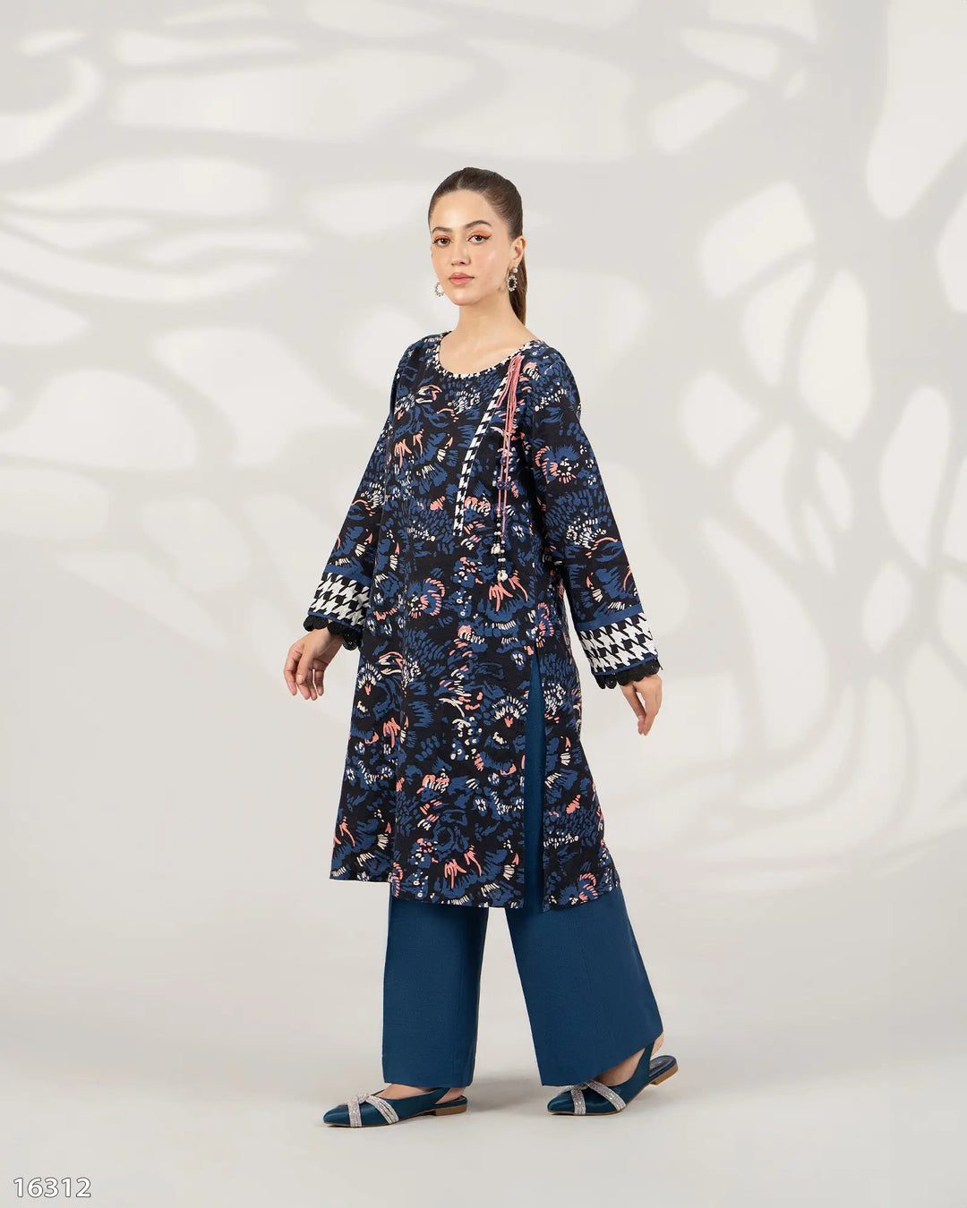 2 Piece Khaddar Suit Stitched | 16312-IG-KD Sha Posh Textile