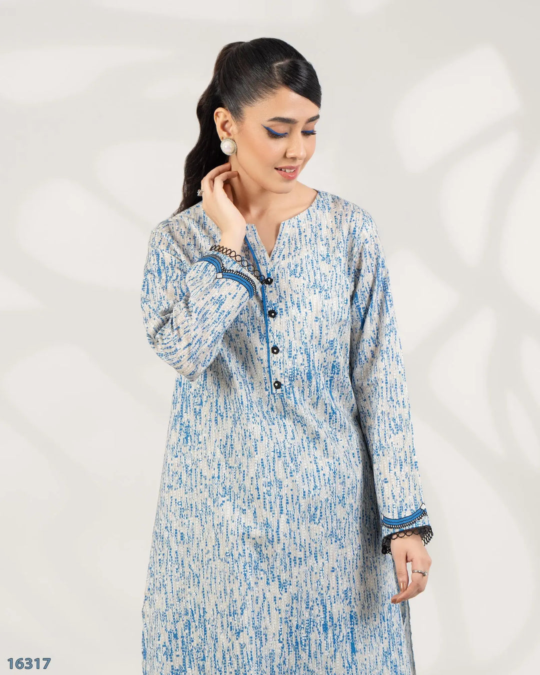 2 Piece Khaddar Suit Stitched | 16317-IG-KD Sha Posh Textile