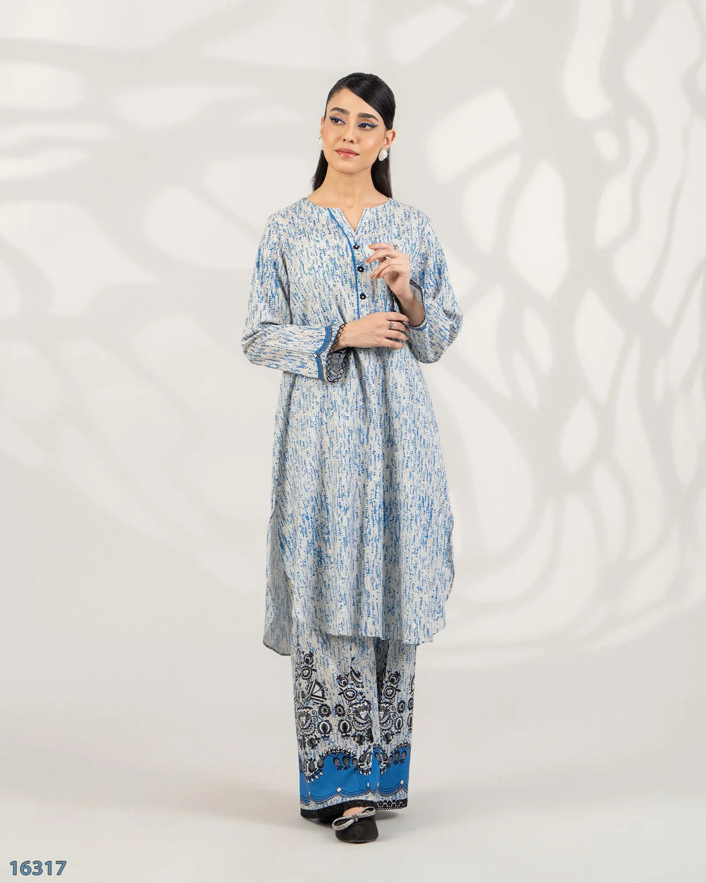 2 Piece Khaddar Suit Stitched | 16317-IG-KD Sha Posh Textile