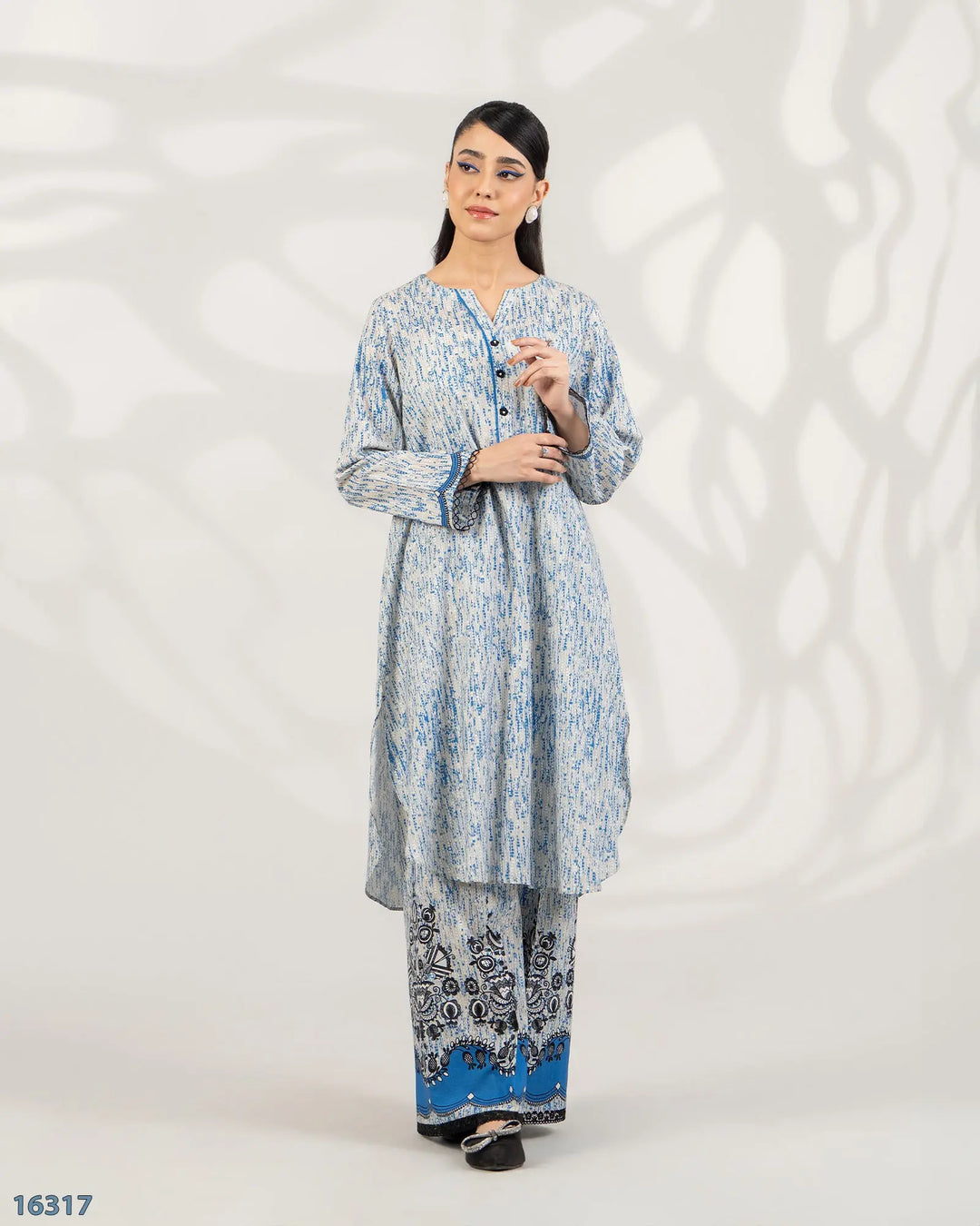 2 Piece Khaddar Suit Stitched | 16317-IG-KD Sha Posh Textile
