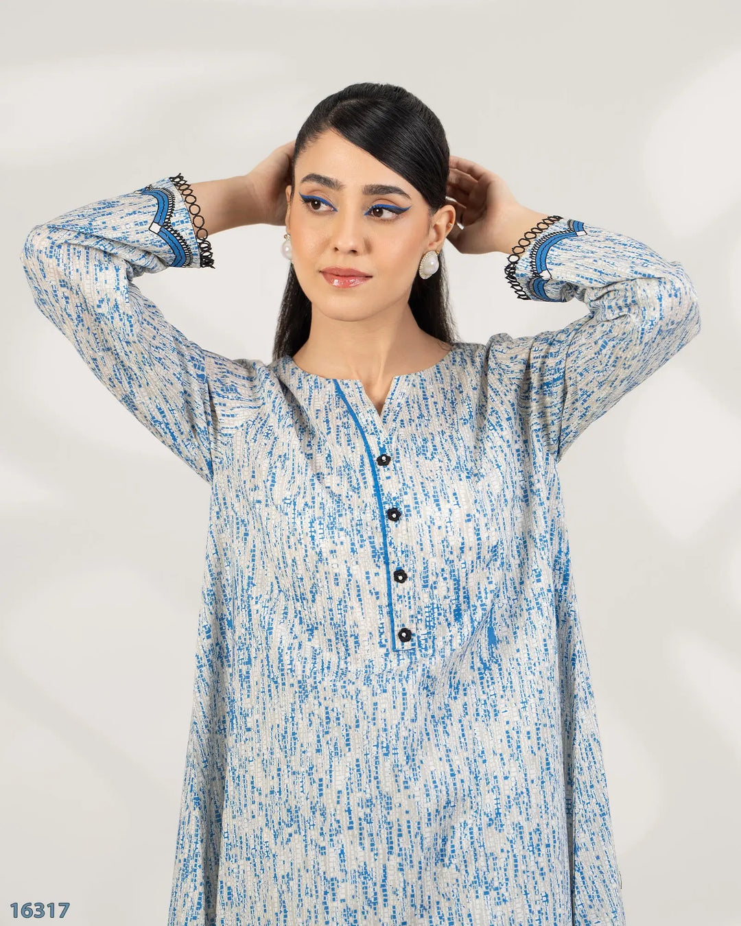 2 Piece Khaddar Suit Stitched | 16317-IG-KD Sha Posh Textile