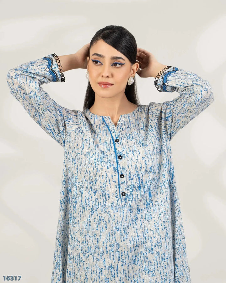 2 Piece Khaddar Suit Stitched | 16317-IG-KD Sha Posh Textile