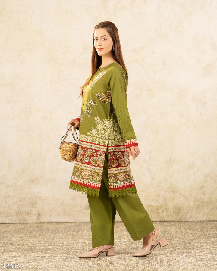 2 Piece Khaddar Suit Stitched | 16318-IG-KD - Sha Posh Textile