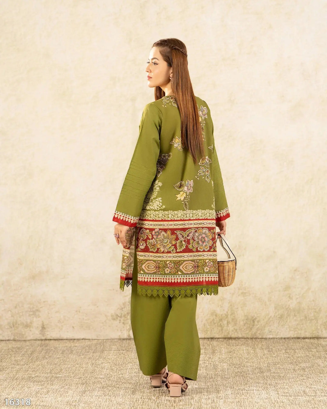 2 Piece Khaddar Suit Stitched | 16318-IG-KD - Sha Posh Textile