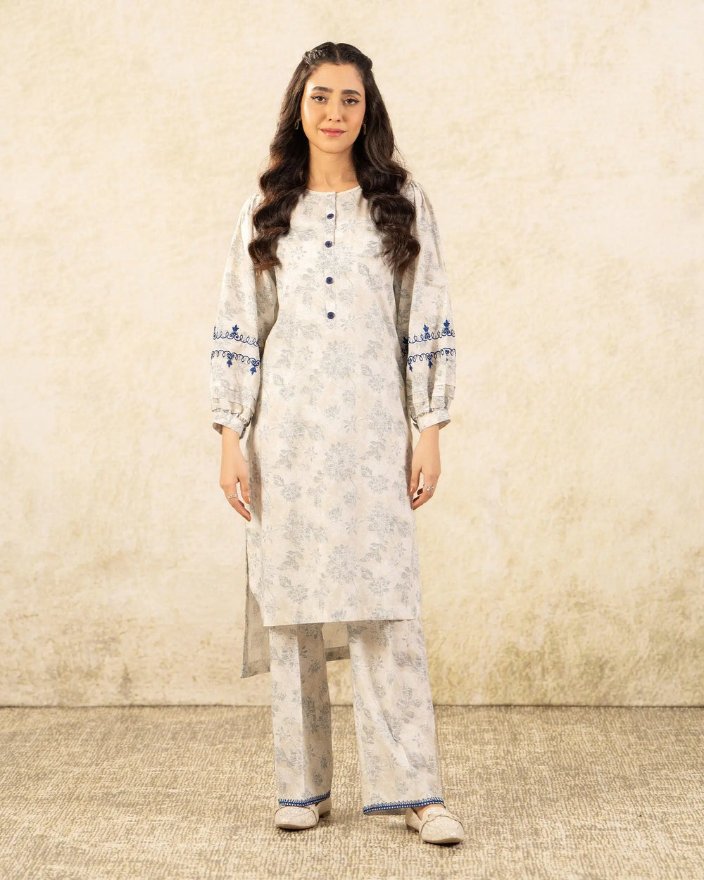 2 Piece Khaddar Suit Stitched | 16324-IG-KD - Sha Posh Textile