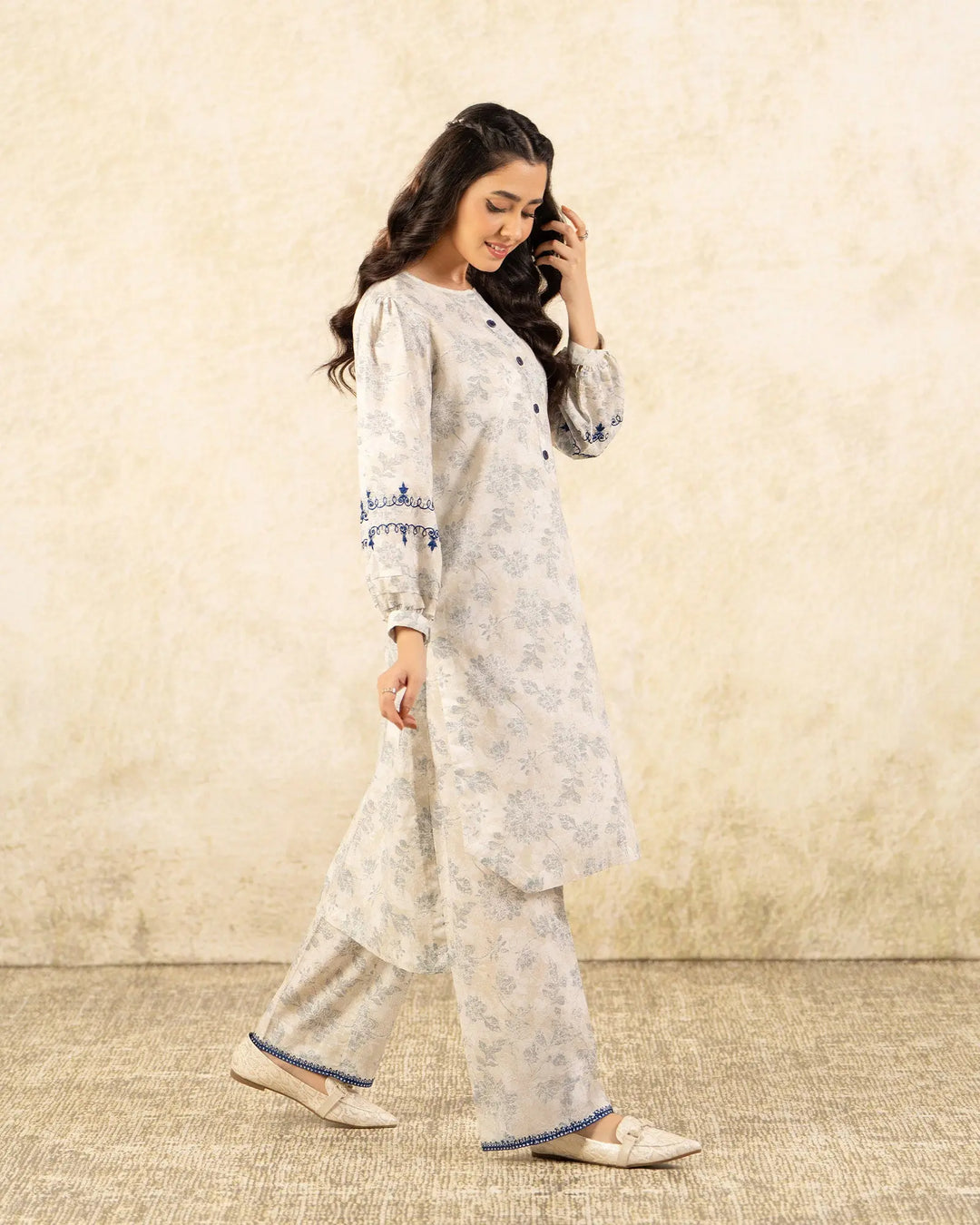 2 Piece Khaddar Suit Stitched | 16324-IG-KD - Sha Posh Textile