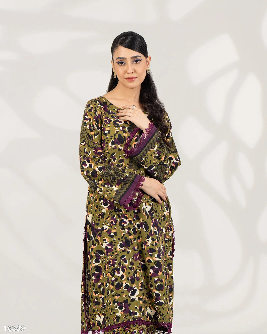 2 Piece Khaddar Suit Stitched | 16339-IG-KD - Sha Posh Textile