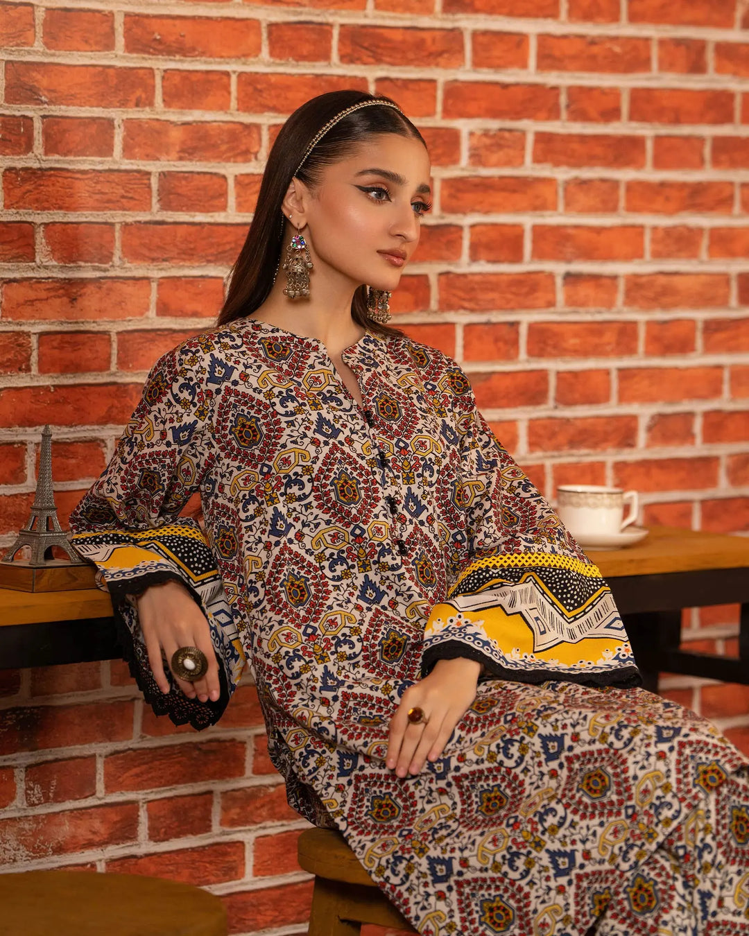 2 Piece Khaddar Suit Stitched | 16341-IG-KD Sha Posh Textile