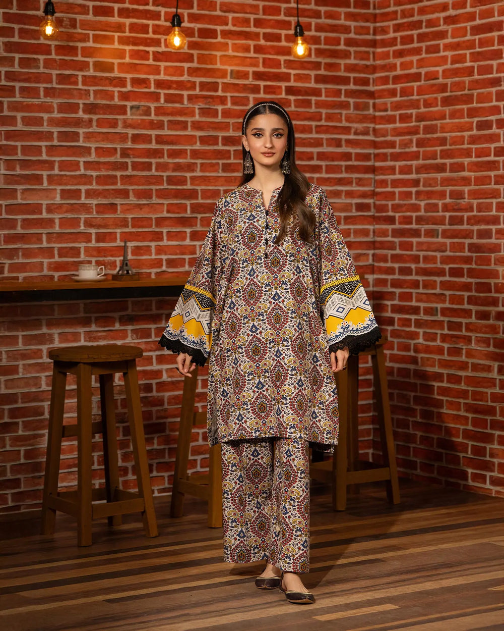 2 Piece Khaddar Suit Stitched | 16341-IG-KD Sha Posh Textile