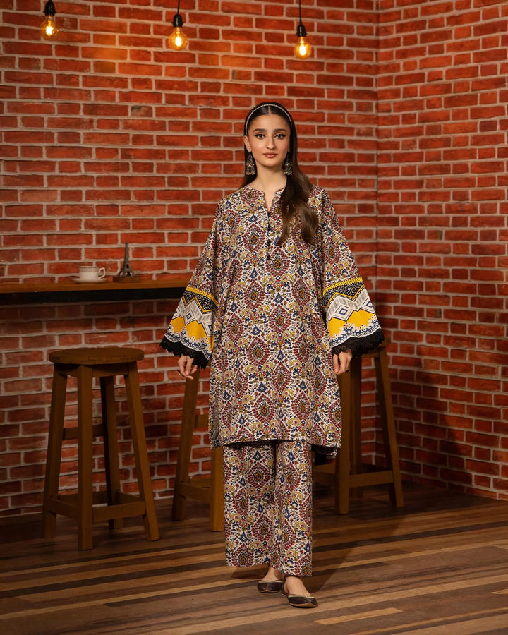 2 Piece Khaddar Suit Stitched | 16341-IG-KD Sha Posh Textile