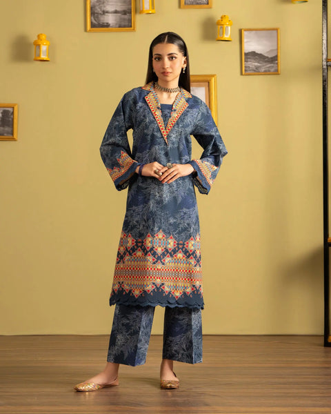 2 Piece Khaddar Suit Stitched | 16345-IG-KD - Sha Posh Textile