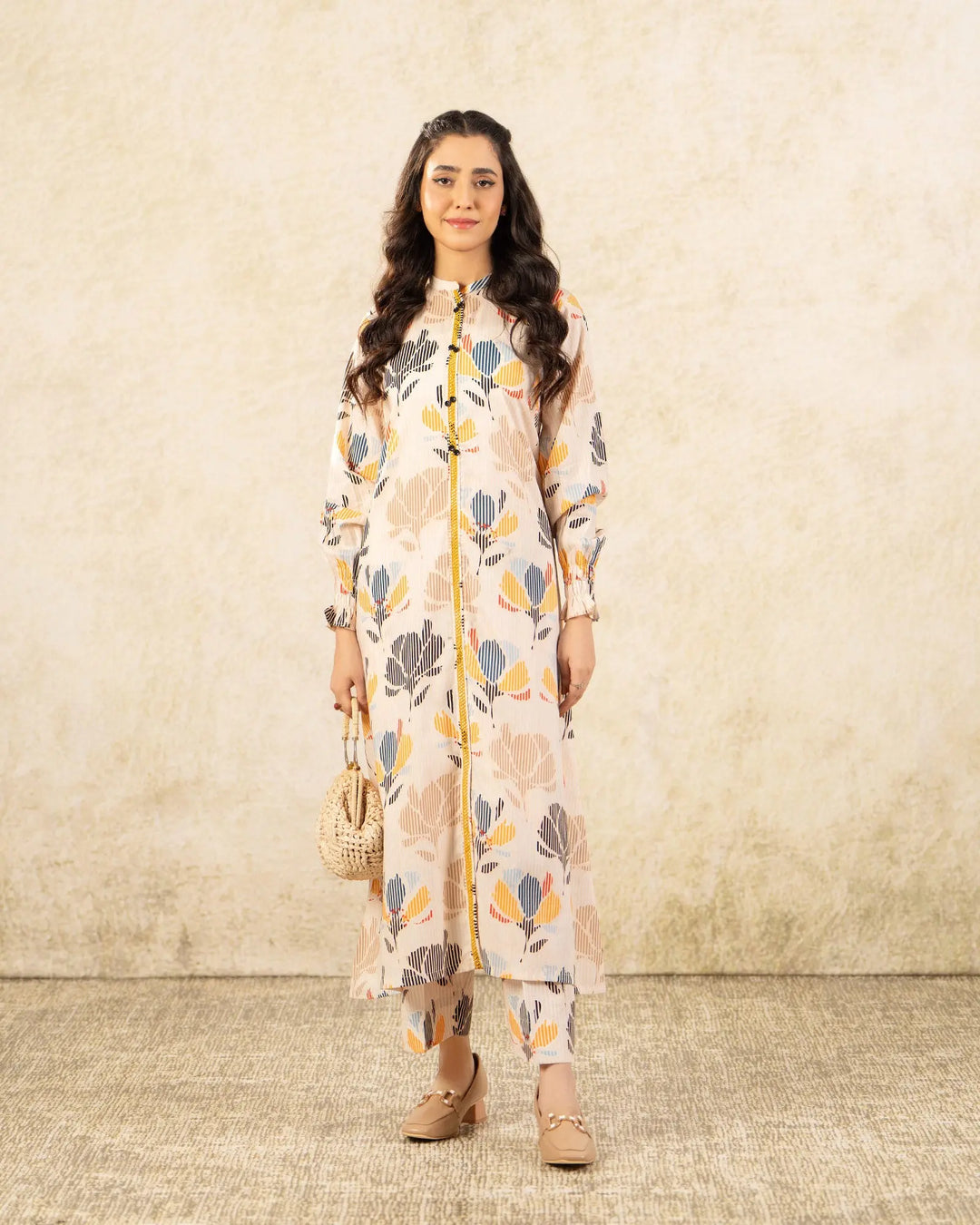 2 Piece Khaddar Suit Stitched | 36057-FU-KD Sha Posh Textile