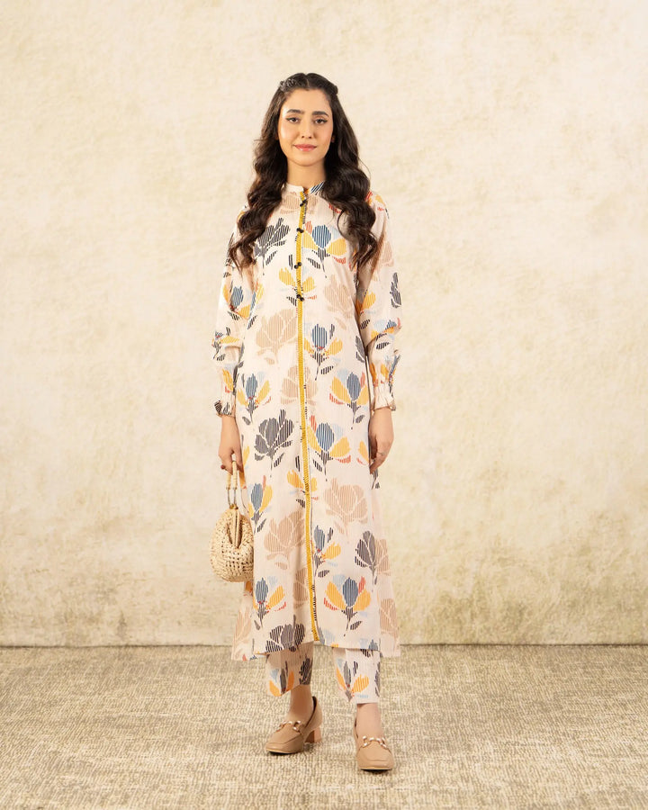 2 Piece Khaddar Suit Stitched | 36057-FU-KD Sha Posh Textile