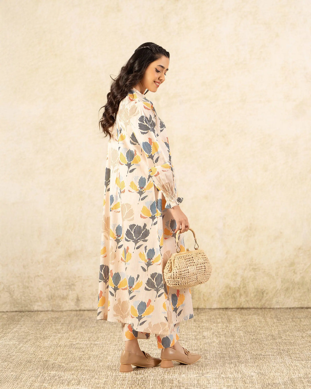 2 Piece Khaddar Suit Stitched | 36057-FU-KD Sha Posh Textile