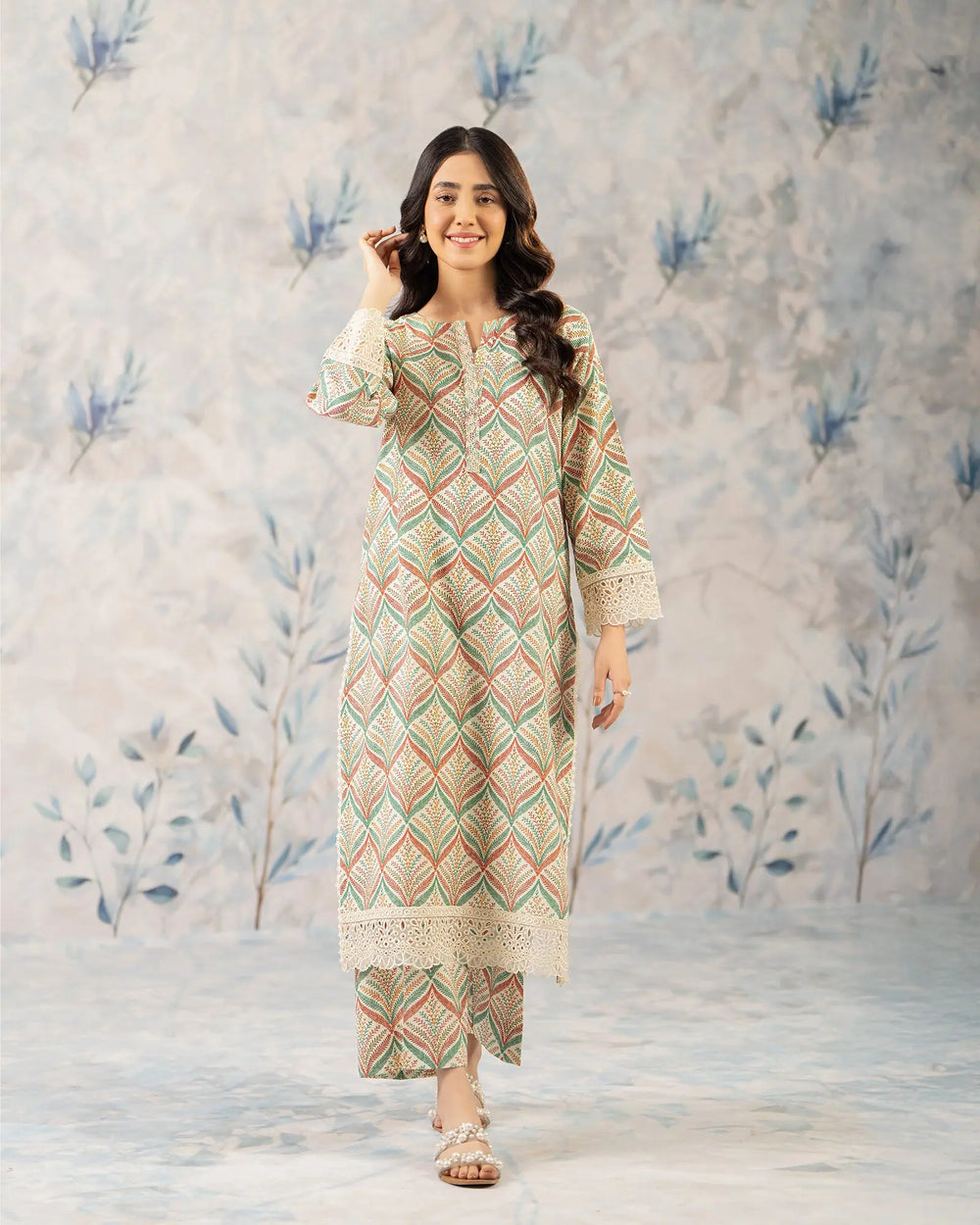 2 Piece Khaddar Suit Stitched | 36058-FU-KD Sha Posh Textile