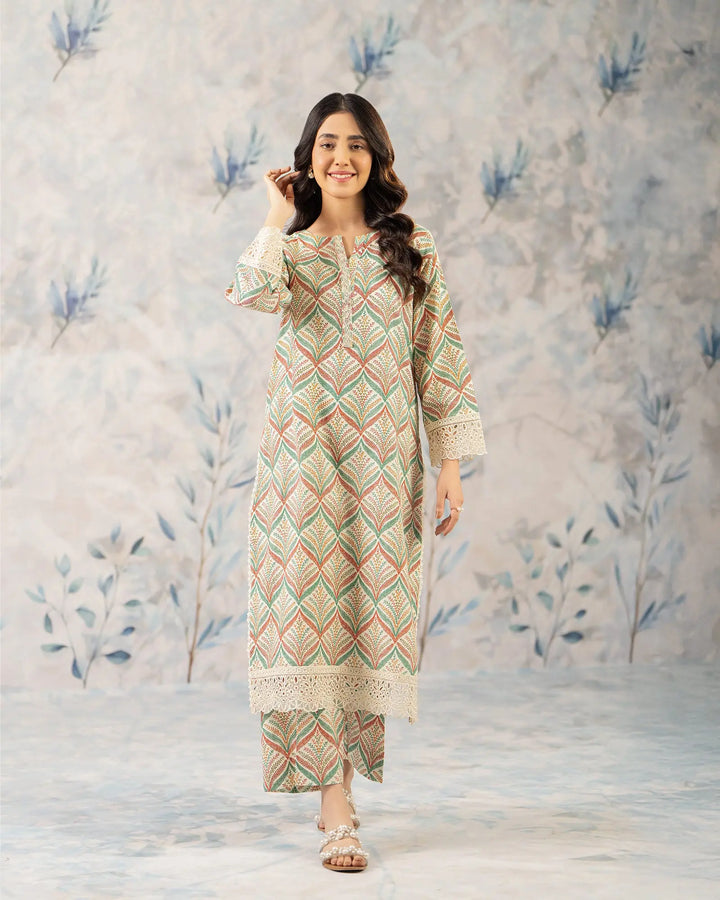 2 Piece Khaddar Suit Stitched | 36058-FU-KD Sha Posh Textile