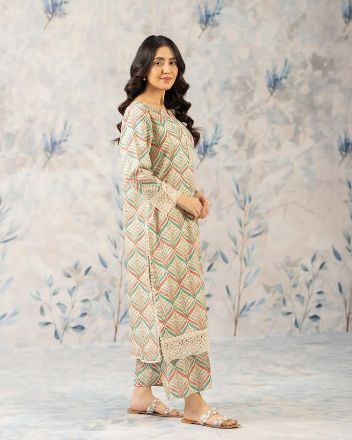 2 Piece Khaddar Suit Stitched | 36058-FU-KD Sha Posh Textile