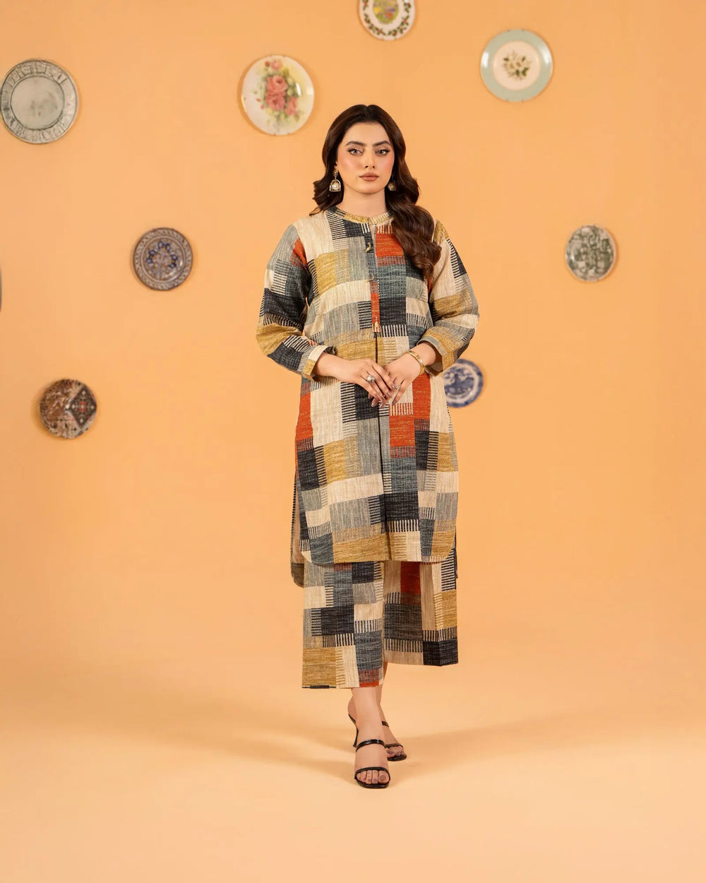 2 Piece Khaddar Suit Stitched | 36062-FU-KD Sha Posh Textile