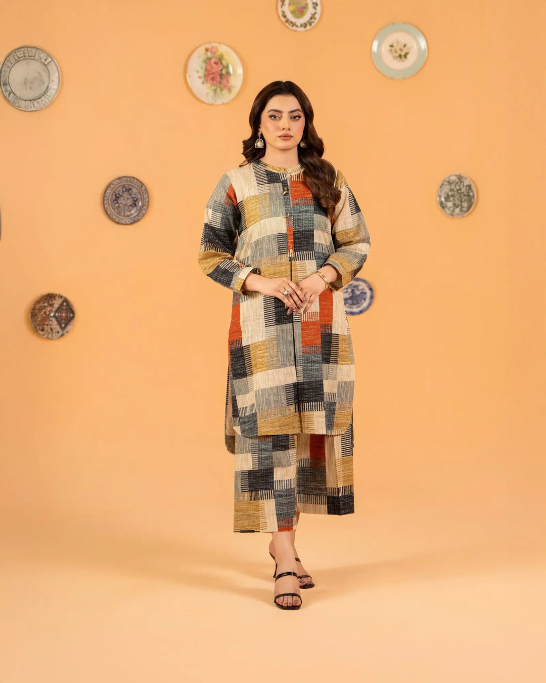 2 Piece Khaddar Suit Stitched | 36062-FU-KD Sha Posh Textile