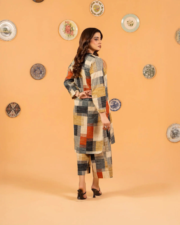 2 Piece Khaddar Suit Stitched | 36062-FU-KD Sha Posh Textile