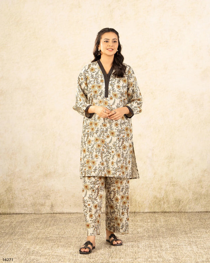 2 Piece Khaddar Suit | 16271-IG-KD - Sha Posh Textile
