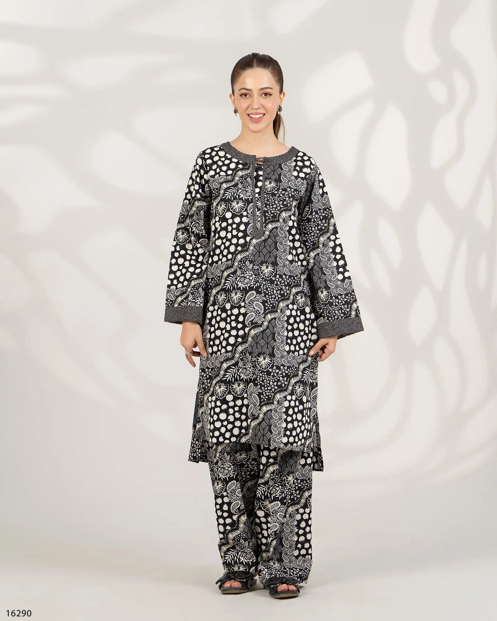 2 Piece Khaddar Suit | 16290-IG-KD - Sha Posh Textile