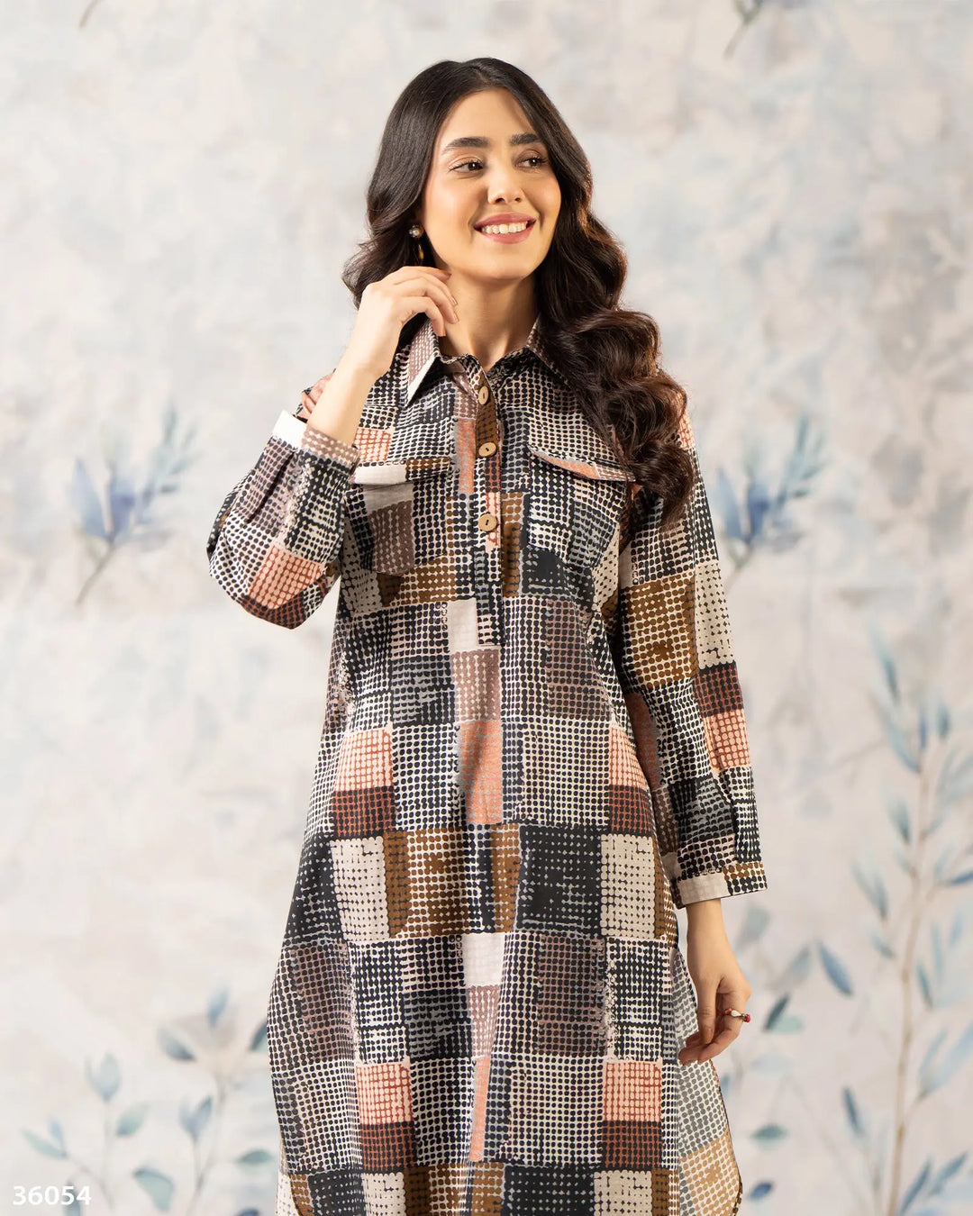 2 Piece Khaddar Suit | 36054-FU-KD Sha Posh Textile