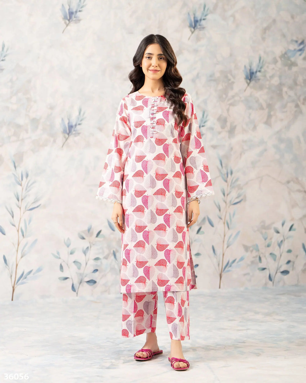 2 Piece Khaddar Suit | 36056-FU-KD Sha Posh Textile