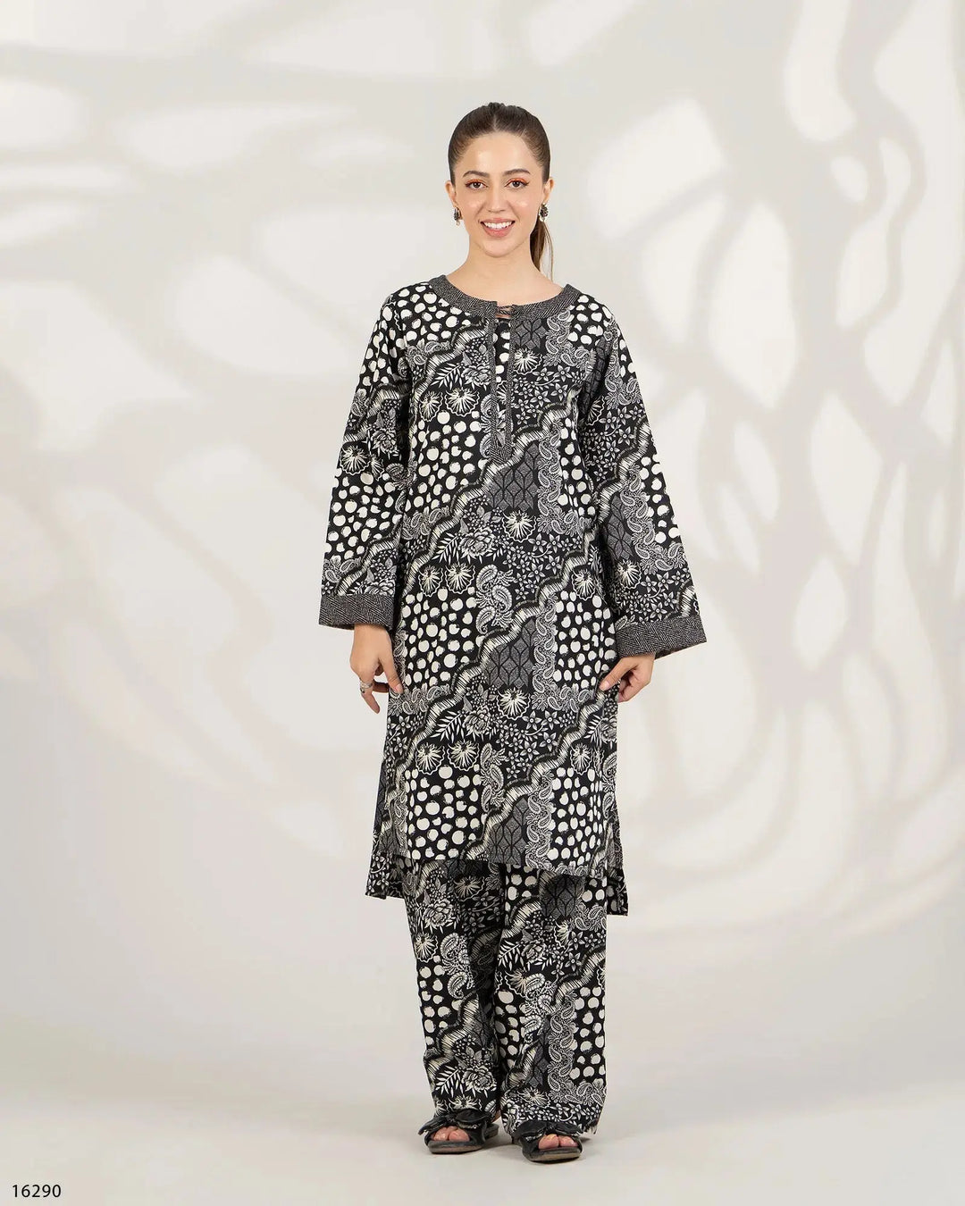 2 Piece Khaddar Suit | 16290-IG-KD - Sha Posh Textile