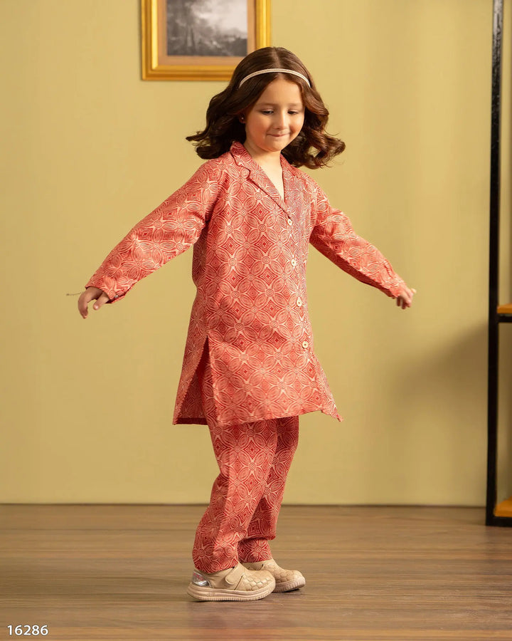 2 Piece Kids Khaddar Suit | 16286-IG-KD - Sha Posh Textile