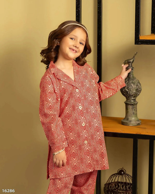 2 Piece Kids Khaddar Suit | 16286-IG-KD - Sha Posh Textile