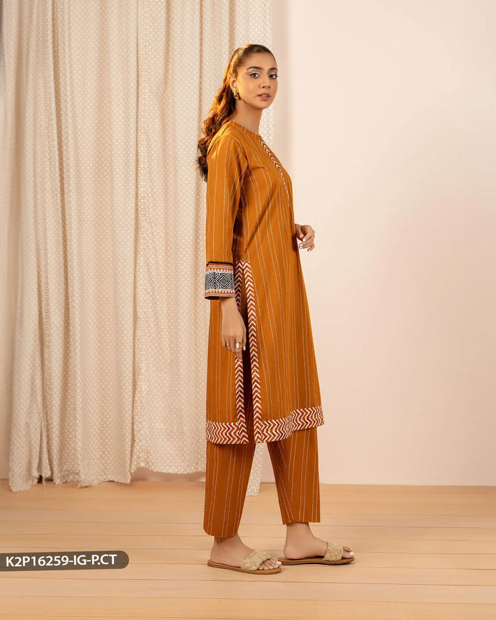 2 Piece Polin Cotton Suit | 16259-IG-P.CT - Sha Posh Textile