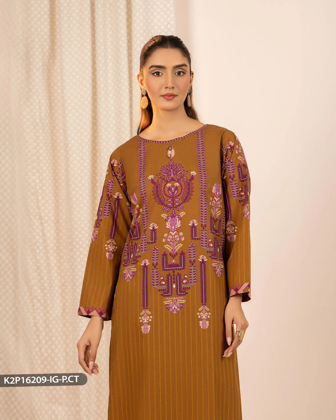 2 Piece Poplin Cotton Suit | 16209-IG-P.CT - Sha Posh Textile