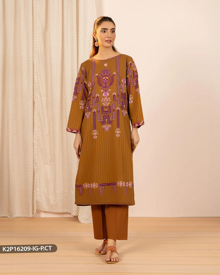 2 Piece Poplin Cotton Suit | 16209-IG-P.CT - Sha Posh Textile