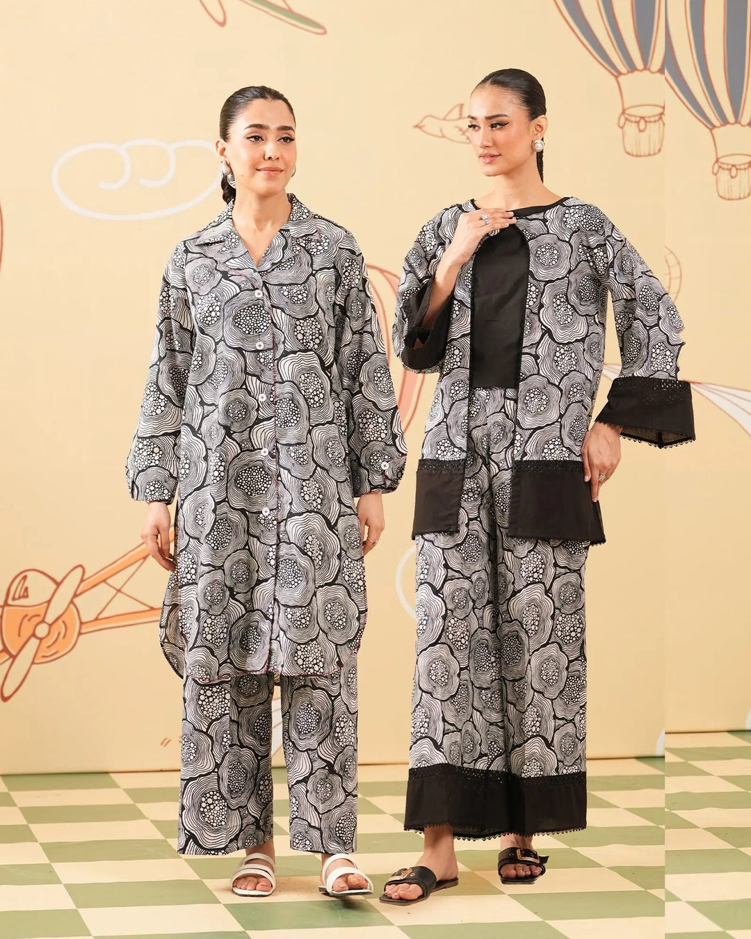 2 Piece - Printed Cambric Cotton Suit Unstitched | UNFF0102-K.CT Sha Posh Textile