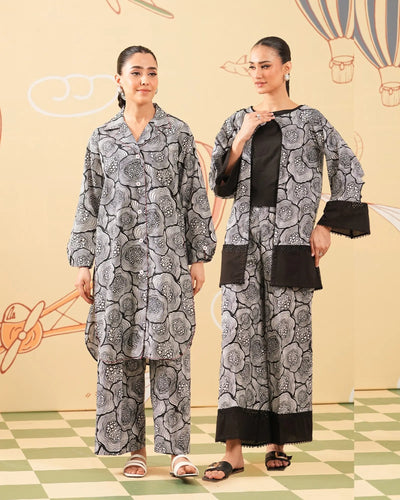 2 Piece - Printed Cambric Cotton Suit Unstitched | UNFF0102-K.CT Sha Posh Textile