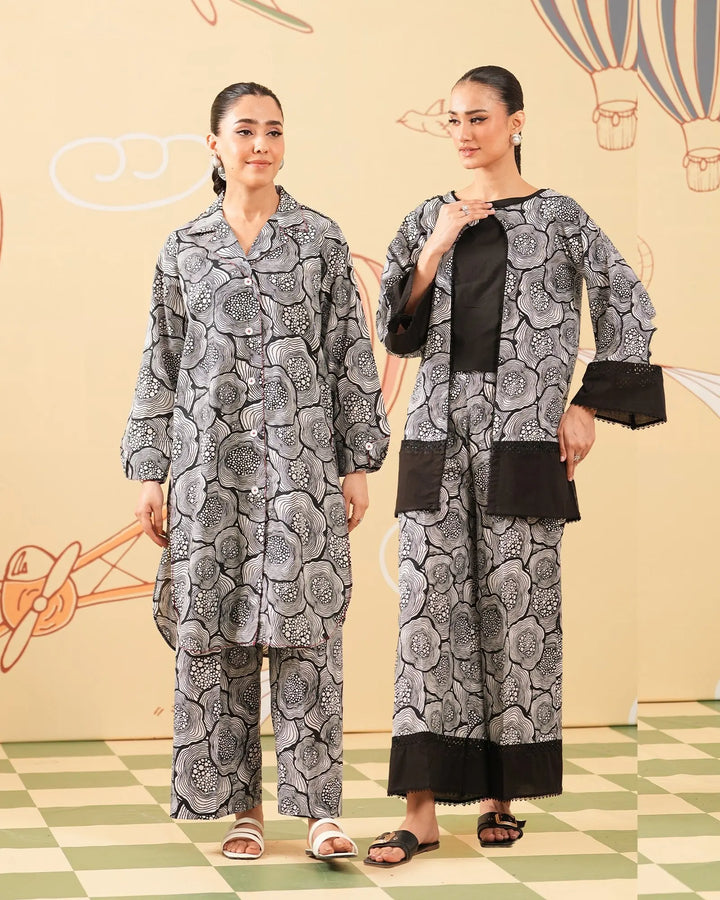 2 Piece - Printed Cambric Cotton Suit Unstitched | UNFF0102-K.CT Sha Posh Textile