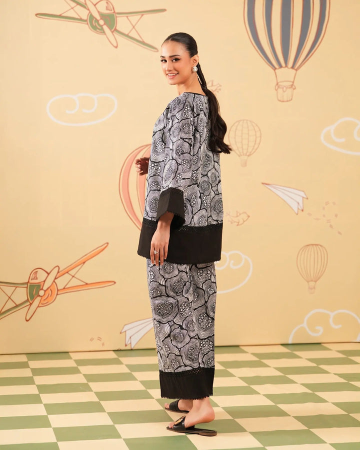 2 Piece - Printed Cambric Cotton Suit Unstitched | UNFF0102-K.CT Sha Posh Textile