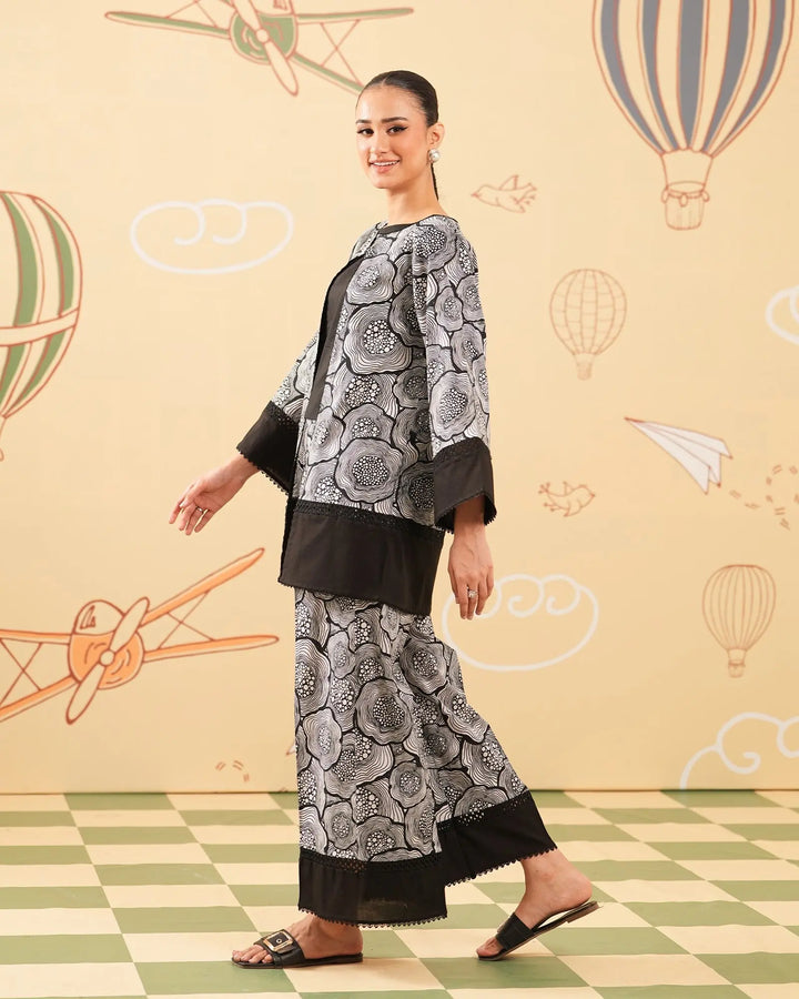 2 Piece - Printed Cambric Cotton Suit Unstitched | UNFF0102-K.CT Sha Posh Textile