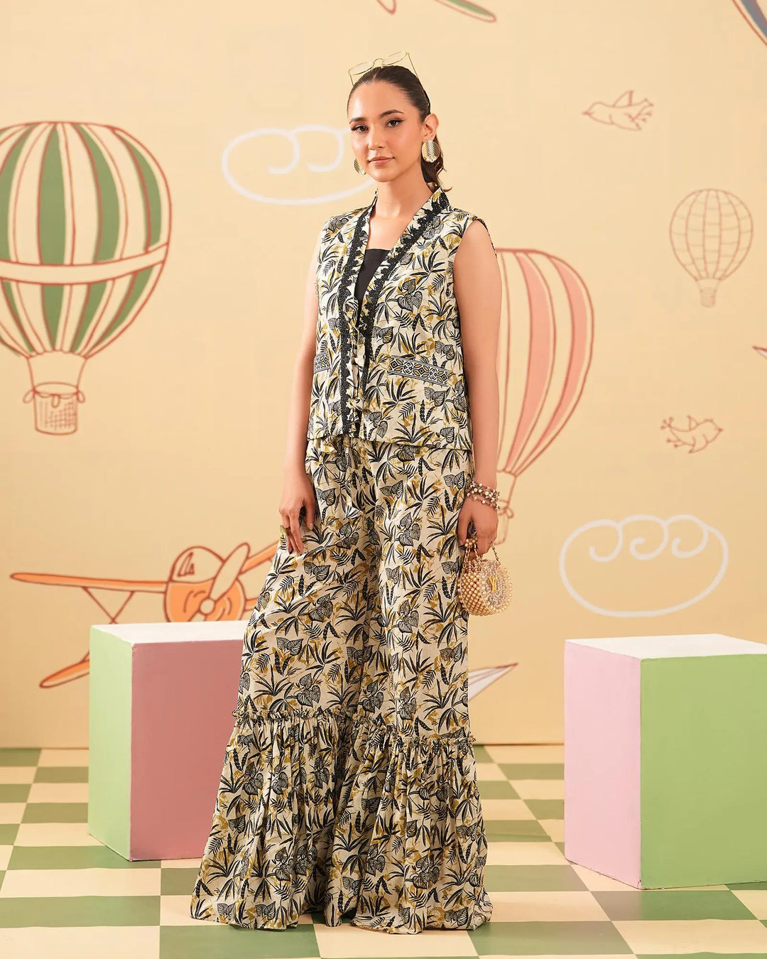 2 Piece - Printed Cambric Cotton Suit Unstitched | UNFF0103-K.CT Sha Posh Textile