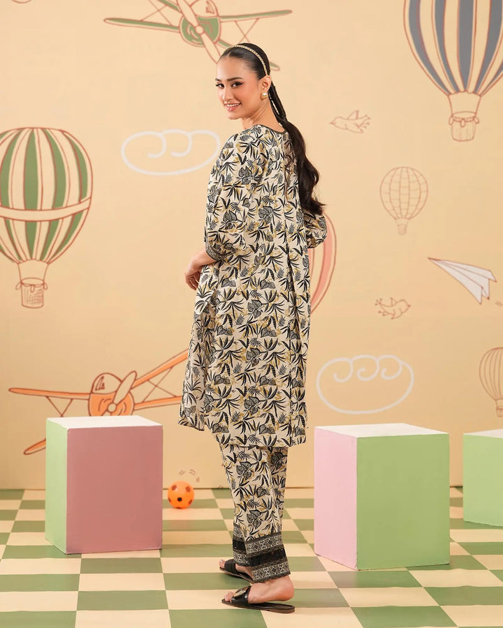 2 Piece - Printed Cambric Cotton Suit Unstitched | UNFF0103-K.CT Sha Posh Textile