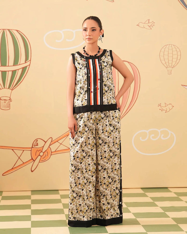 2 Piece - Printed Cambric Cotton Suit Unstitched | UNFF0104-K.CT Sha Posh Textile