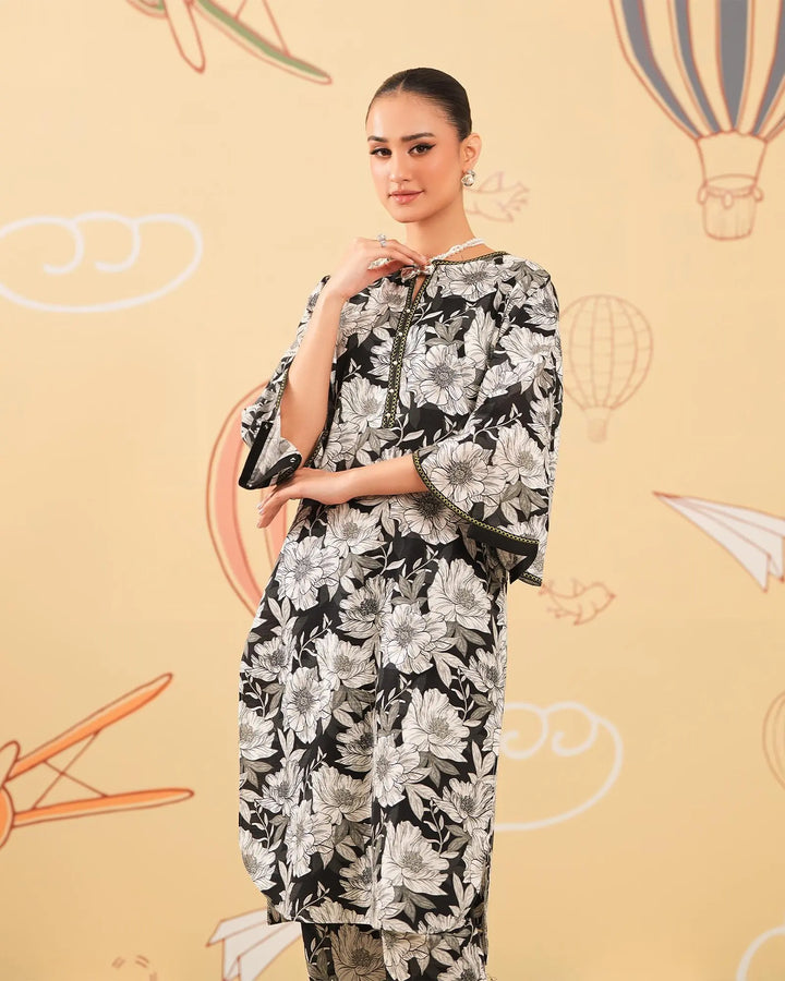 2 Piece - Printed Cambric Cotton Suit Unstitched | UNFF0105-K.CT Sha Posh Textile