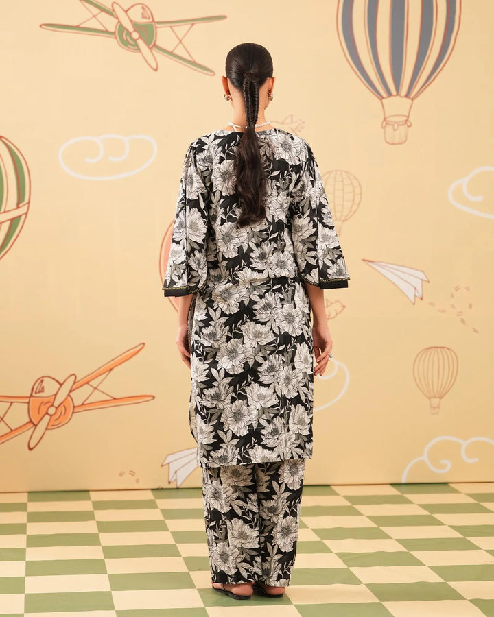 2 Piece - Printed Cambric Cotton Suit Unstitched | UNFF0105-K.CT Sha Posh Textile