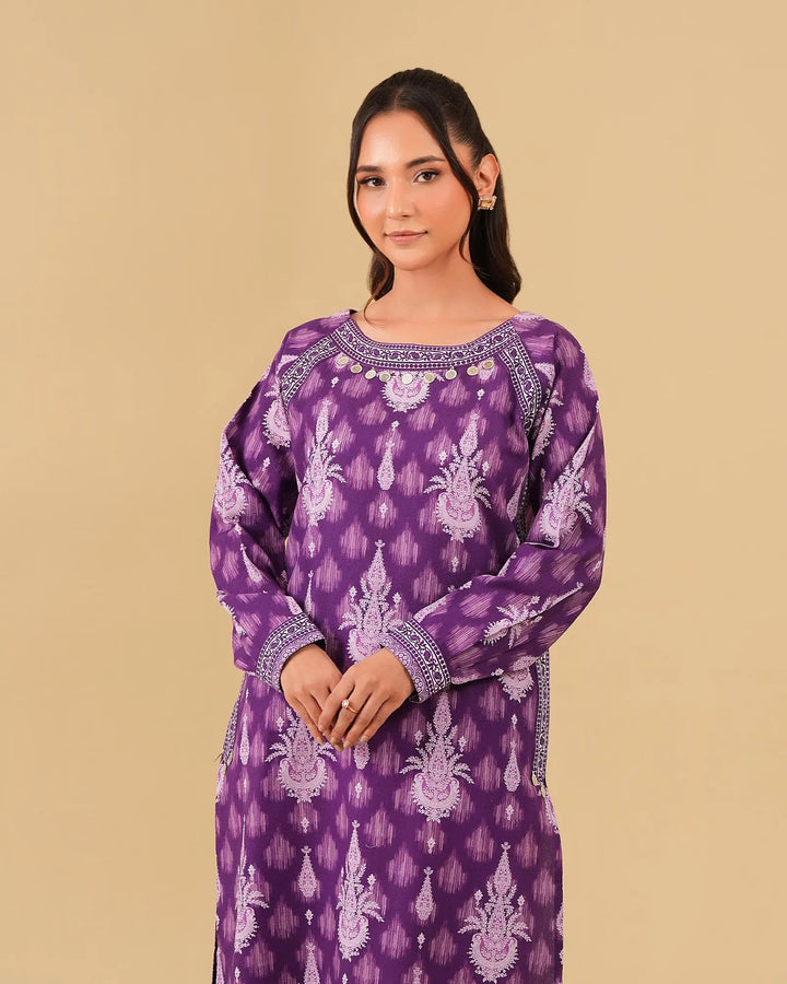 2 Piece - Printed Cambric Cotton Suit Unstitched | UNFF0106-K.CT Sha Posh Textile