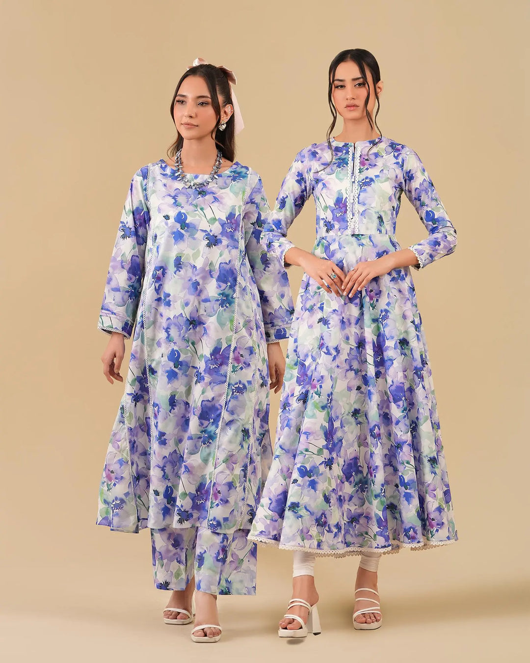 2 Piece - Printed Cambric Cotton Suit Unstitched | UNFF0107-K.CT Sha Posh Textile