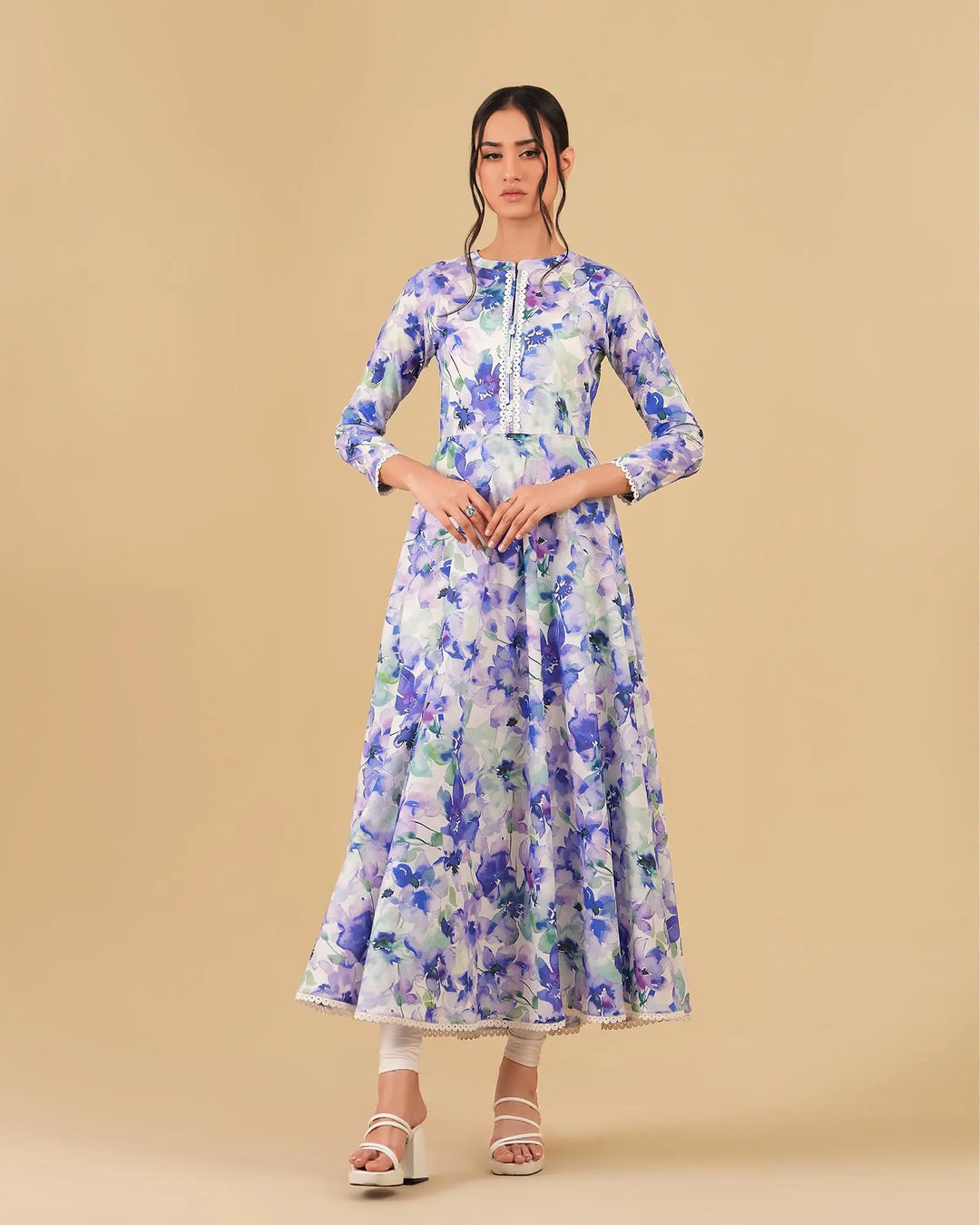 2 Piece - Printed Cambric Cotton Suit Unstitched | UNFF0107-K.CT Sha Posh Textile