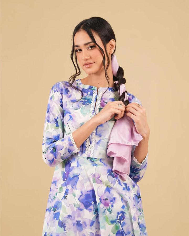 2 Piece - Printed Cambric Cotton Suit Unstitched | UNFF0107-K.CT Sha Posh Textile