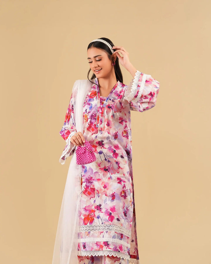2 Piece - Printed Cambric Cotton Suit Unstitched | UNFF0108-K.CT Sha Posh Textile